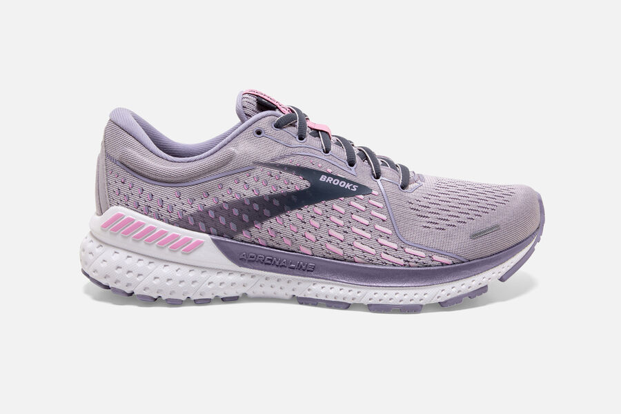 Brooks Adrenaline GTS 21 Road Running Shoes Womens - Pink - ZVKRF-7213